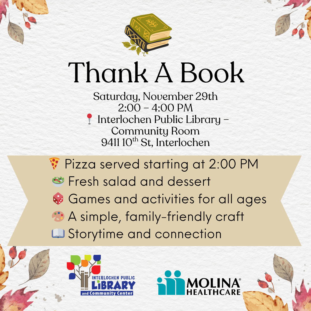 Thank A Book--Community Meal Event